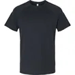 Bella + Canvas Men's Heather CVC Raglan T-Shirt | https://www.bestnamebadges.com