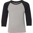 Next Level Apparel Youth CVC 3/4-Sleeve Raglan | https://www.bestnamebadges.com