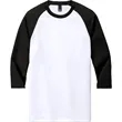 District Perfect Tri 3/4-Sleeve Raglan. | https://www.bestnamebadges.com