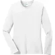 Port & Company Women's Long Sleeve Core Cotton Tee. | https://www.bestnamebadges.com