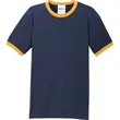 Port & Company Core Cotton Ringer Tee. | https://www.bestnamebadges.com