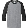 Port & Company Core Blend 3/4-Sleeve Raglan Tee. | https://www.bestnamebadges.com