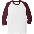 Port & Company Core Blend 3/4-Sleeve Raglan Tee. | https://www.bestnamebadges.com