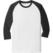Port & Company Core Blend 3/4-Sleeve Raglan Tee. | https://www.bestnamebadges.com