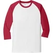 Port & Company Core Blend 3/4-Sleeve Raglan Tee. | https://www.bestnamebadges.com