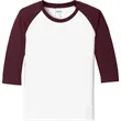 Port & Company Youth Core Blend 3/4-Sleeve Raglan Tee. | https://www.bestnamebadges.com