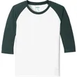 Port & Company Youth Core Blend 3/4-Sleeve Raglan Tee. | https://www.bestnamebadges.com