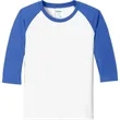 Port & Company Youth Core Blend 3/4-Sleeve Raglan Tee. | https://www.bestnamebadges.com