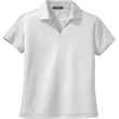 Sport-Tek Women's Dri-Mesh V-Neck Polo. | https://www.bestnamebadges.com