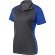 Sport-Tek Women's Colorblock Micropique Sport-Wick Polo. | https://www.bestnamebadges.com