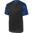 Sport-Tek CamoHex Colorblock Tee. | https://www.bestnamebadges.com