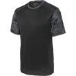 Sport-Tek CamoHex Colorblock Tee. | https://www.bestnamebadges.com