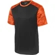 Sport-Tek CamoHex Colorblock Tee. | https://www.bestnamebadges.com