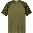 Sport-Tek Drift Camo Colorblock Tee | https://www.bestnamebadges.com