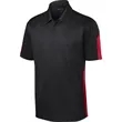 Sport-Tek PosiCharge Active Textured Colorblock Polo. | https://www.bestnamebadges.com