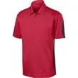 Sport-Tek PosiCharge Active Textured Colorblock Polo. | https://www.bestnamebadges.com