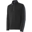 Sport-Tek Sport-Wick Textured Colorblock 1/4-Zip Pullover. | https://www.bestnamebadges.com