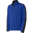 Sport-Tek Sport-Wick Textured Colorblock 1/4-Zip Pullover. | https://www.bestnamebadges.com