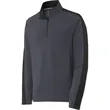 Sport-Tek Sport-Wick Textured Colorblock 1/4-Zip Pullover. | https://www.bestnamebadges.com