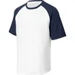 Sport-Tek Youth Short Sleeve Colorblock Raglan Jersey. | https://www.bestnamebadges.com
