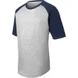 Sport-Tek Youth Short Sleeve Colorblock Raglan Jersey. | https://www.bestnamebadges.com