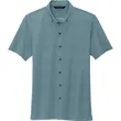 Mercer+Mettle Stretch Pique Full-Button Polo | https://www.bestnamebadges.com