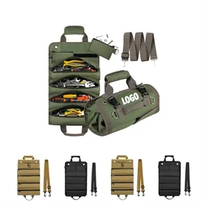 Portable Hardware Tool Kit Roll Up Bag
