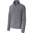 Port Authority Heather Microfleece 1/2-Zip Pullover. | https://www.bestnamebadges.com