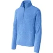 Port Authority Heather Microfleece 1/2-Zip Pullover. | https://www.bestnamebadges.com