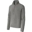 Port Authority Heather Microfleece 1/2-Zip Pullover. | https://www.bestnamebadges.com