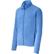 Port Authority Heather Microfleece Full-Zip Jacket. | https://www.bestnamebadges.com