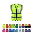 Reflective Safety Vest w/Pouch | https://www.bestnamebadges.com