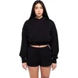 Shaka Wear Ladies' Garment Dye Crop Hooded Sweatshirt | https://www.bestnamebadges.com
