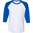 JERZEES Premium Blend Ringspun Three-Quarter Sleeve Ragla... | https://www.bestnamebadges.com