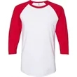JERZEES Premium Blend Ringspun Three-Quarter Sleeve Ragla... | https://www.bestnamebadges.com