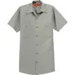 Red Kap Short Sleeve Industrial Work Shirt. | https://www.bestnamebadges.com
