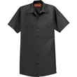 Red Kap Short Sleeve Industrial Work Shirt. | https://www.bestnamebadges.com