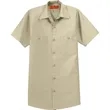 Red Kap Short Sleeve Industrial Work Shirt. | https://www.bestnamebadges.com