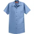 Red Kap Short Sleeve Industrial Work Shirt. | https://www.bestnamebadges.com