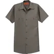 Red Kap Short Sleeve Industrial Work Shirt. | https://www.bestnamebadges.com