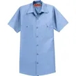 Red Kap Short Sleeve Industrial Work Shirt. | https://www.bestnamebadges.com