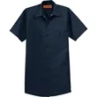 Red Kap Short Sleeve Industrial Work Shirt. | https://www.bestnamebadges.com