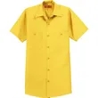 Red Kap Short Sleeve Industrial Work Shirt. | https://www.bestnamebadges.com