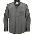 Brooks Brothers Tall Wrinkle-Free Stretch Pinpoint Shirt | https://www.bestnamebadges.com