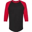 Tultex Unisex Fine Jersey Raglan T-Shirt - 245 | https://www.bestnamebadges.com