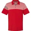 Adidas Men's Heathered 3-Stripes Colorblocked Polo - A213 | https://www.bestnamebadges.com