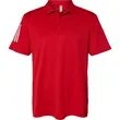 Adidas Men's Floating 3-Stripes Polo - A480 | https://www.bestnamebadges.com
