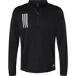 Adidas Men's 3-Stripes Double-Knit Quarter-Zip Pullover -... | https://www.bestnamebadges.com