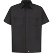 Red Kap Men's Utility Short Sleeve Work Shirt - ST62 | https://www.bestnamebadges.com