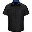 Red Kap Men's Performance Plus Short Sleeve Shirt With Oi... | https://www.bestnamebadges.com